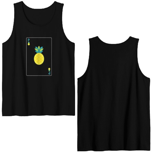 Open Faced Chinese Poker Pineapple Double Sided Tank Tops