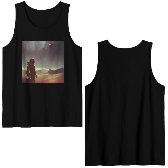 Mars exploring Double Sided Tank Tops