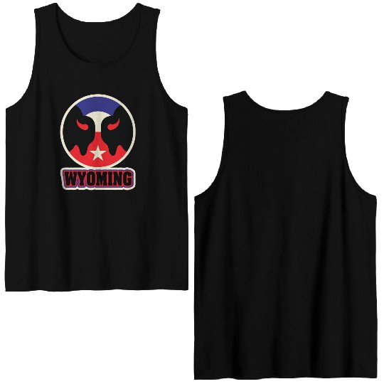 US States WYOMING Double Sided Tank Tops