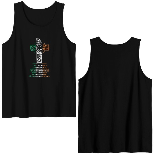 Celtic cross Double Sided Tank Tops
