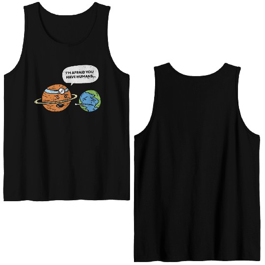 Earth Day Planet Doctor Humans Save Environment Double Sided Tank Tops