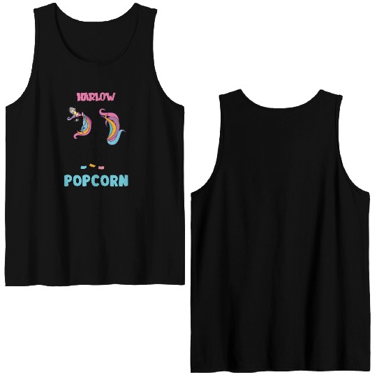 Harlow And Popcorn Merch Popcorn The Pony Double Sided Tank Tops