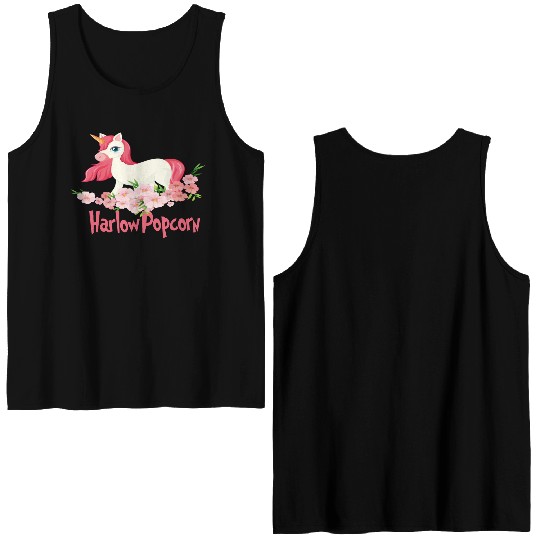 Harlow And Popcorn Merch Popcorn The Pony Double Sided Tank Tops