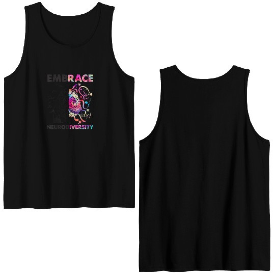 Embrace Neurodiversity Autism Double Sided Tank Tops