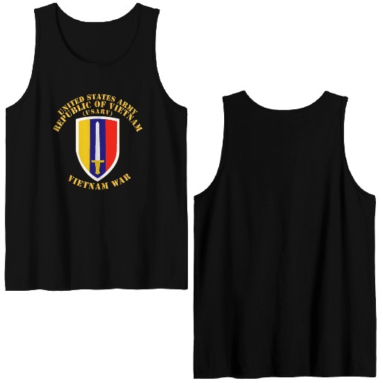 Army US Army Vietnam USARV Vietnam War Double Sided Tank Tops