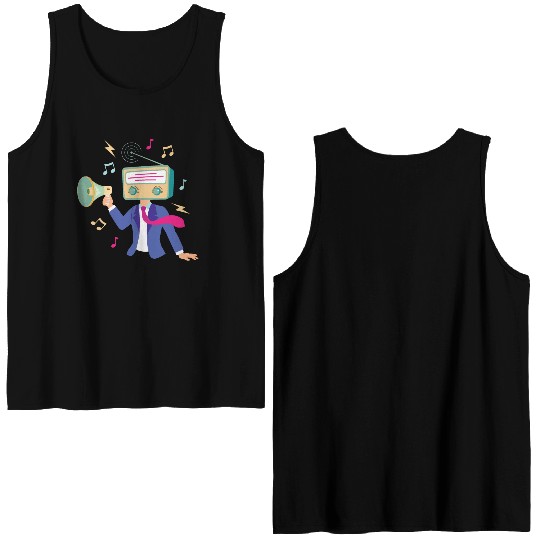 radiohead - funny Double Sided Tank Tops