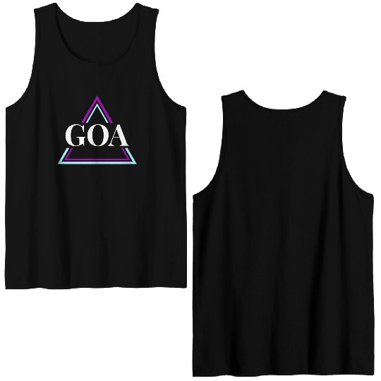 GOA Techno House Party EDM Festival Electro Rave Double Sided Tank Tops
