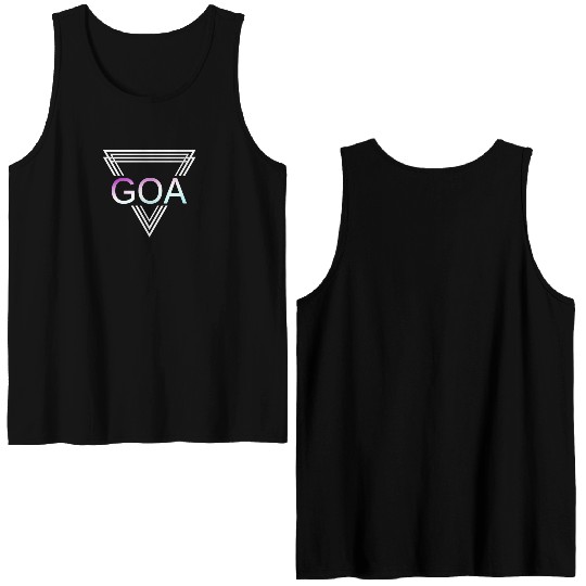 GOA Techno House Party EDM Festival Electro Rave Double Sided Tank Tops