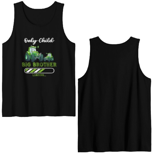 Big brother farmer tractor Double Sided Tank Tops