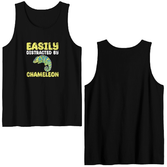 Funny Chameleon Lover Quote Double Sided Tank Tops