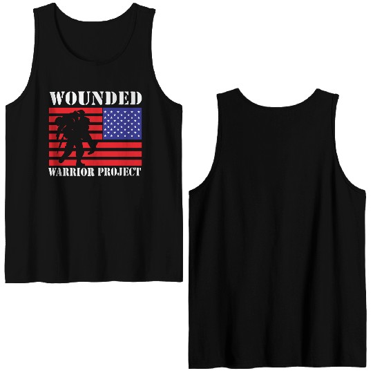 Wounded Warrior Project Us Flag Double Sided Tank Tops