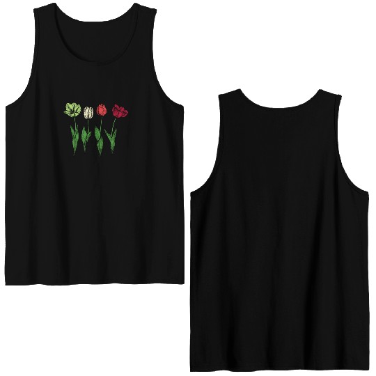Tulip Gardening Tulips Double Sided Tank Tops