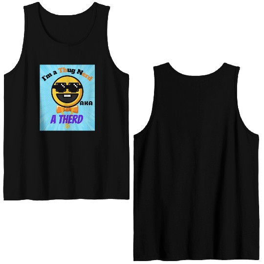 Thug Nerd aka Therd funny meme Double Sided Tank Tops