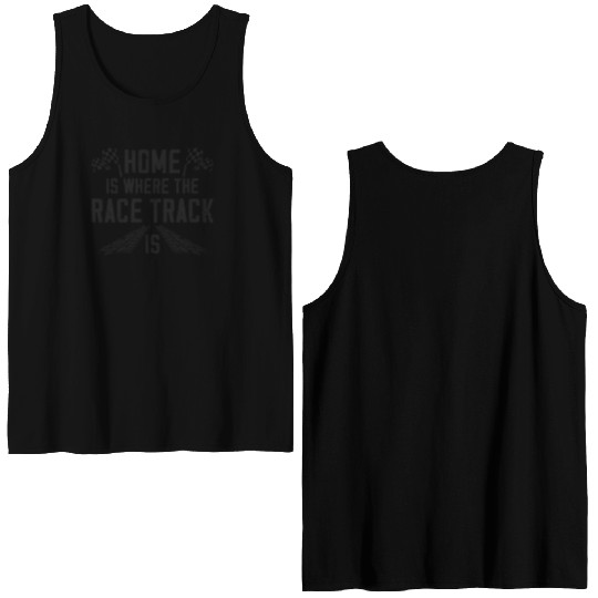 Drag Racing Race Car Vintage Home Double Sided Tank Tops