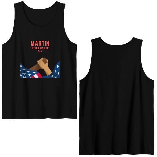 Martin Luther king jr. day Double Sided Tank Tops