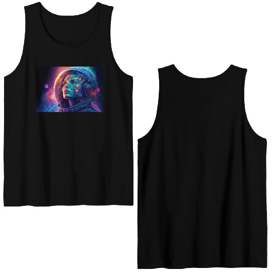Psychedelic Astronauts 2 Double Sided Tank Tops