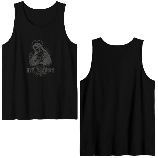 Ave Maria Schubert Latin Mass Blessed Mother Hail Double Sided Tank Tops