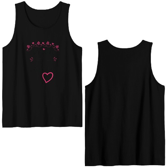 Love with My WIFE Cute Valentine day Mom to Be Val Double Sided Tank Tops