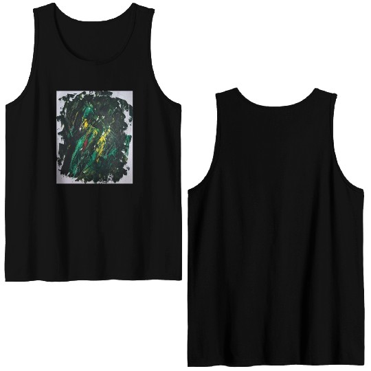 Abstract Design - Go Green Artwork Double Sided Tank Tops