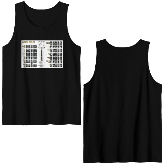 Guitar Scales, Formulas, Circle Of 4ths & 5ths Double Sided Tank Tops