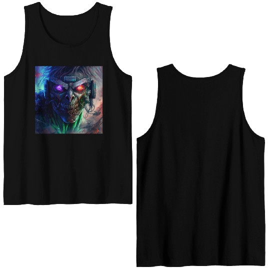 ZOMBIE IRON MAIDEN (version 12) Double Sided Tank Tops