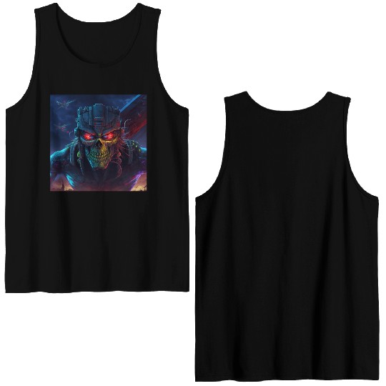 ZOMBIE IRON MAIDEN (version 11) Double Sided Tank Tops