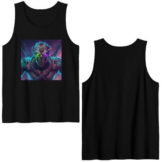 ZOMBIE IRON MAIDEN (Version 10) Double Sided Tank Tops