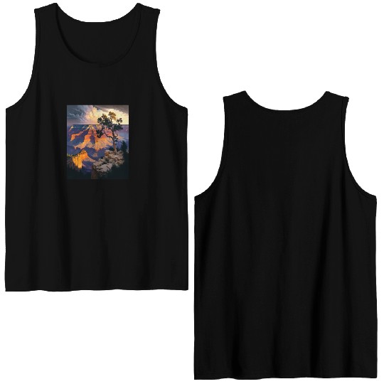 Mountain Hiking Camping Trip National Park Visit Double Sided Tank Tops