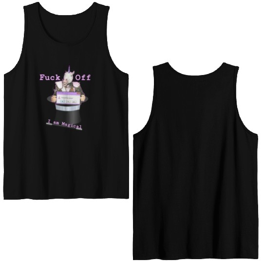 Magical UniCorn magic Hat Double Sided Tank Tops
