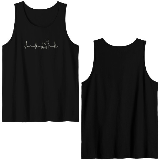 Lesbian Couple Romantic Marriage Propose. Heart. Double Sided Tank Tops
