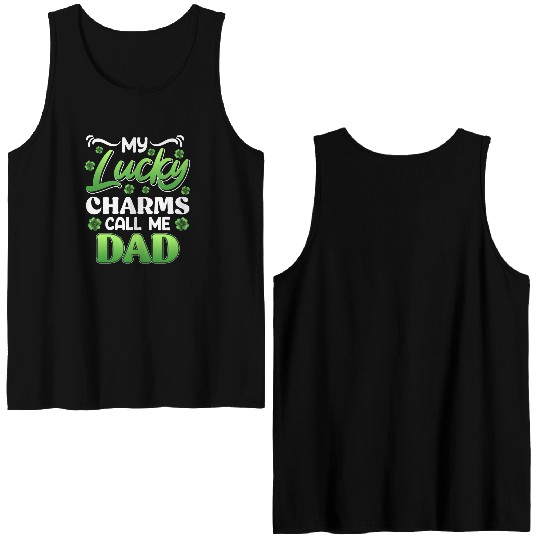 My Lucky Charms Call me Dad Double Sided Tank Tops