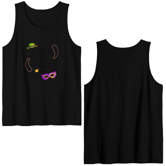 funny little miss mardi gras Double Sided Tank Tops