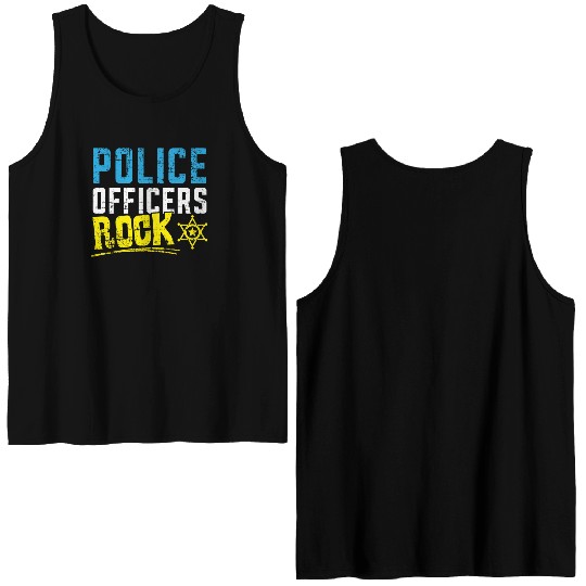 Military Police Officer Cop Law Enforcement Double Sided Tank Tops