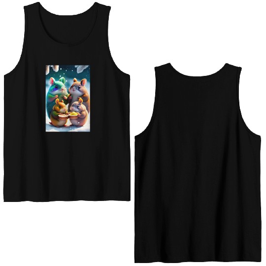Cute Totoro Double Sided Tank Tops