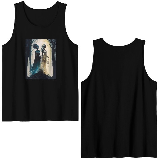 Black Nature Goddess - African American, Woodland Double Sided Tank Tops