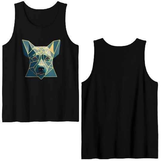 Geometric Woof Double Sided Tank Tops