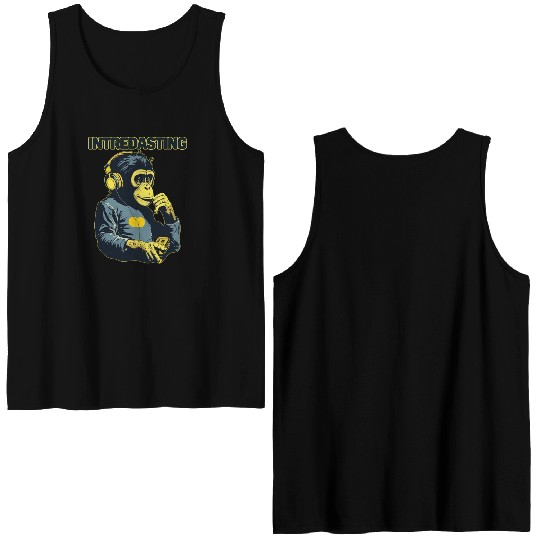 Intredasting Beats - Interesting Monkey Ape Double Sided Tank Tops