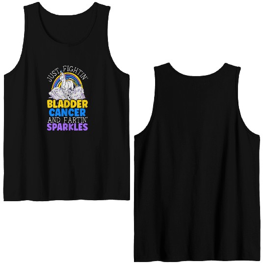 Bladder Cancer Warrior Bladder Cancer Awareness Double Sided Tank Tops