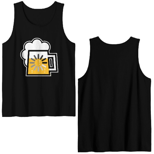 Beer Loading (Drinking In Progress / Icon / |) Double Sided Tank Tops