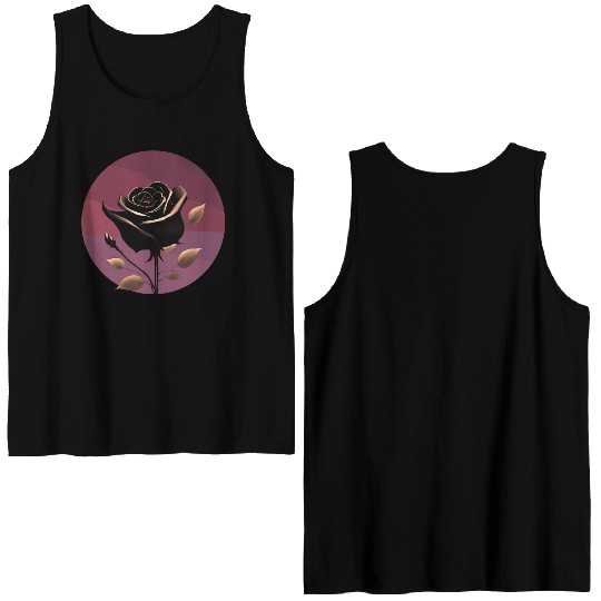 Black Rose Double Sided Tank Tops