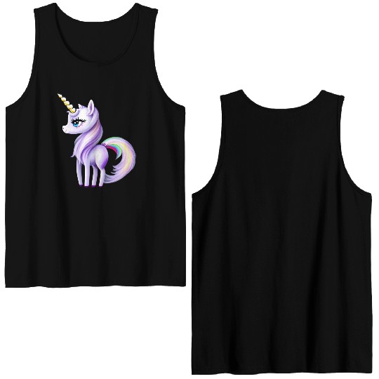 Pretty Unicorn Double Sided Tank Tops