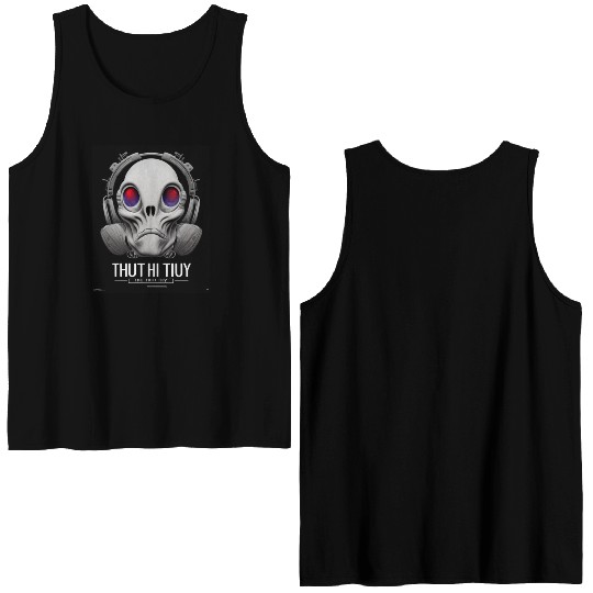 The Truth is Out There a design featuring alien Double Sided Tank Tops