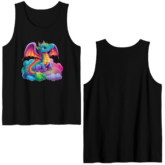 Dragon Sublimation Clipart Double Sided Tank Tops