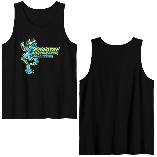 Coastal Conqueror | Swimming Character Double Sided Tank Tops