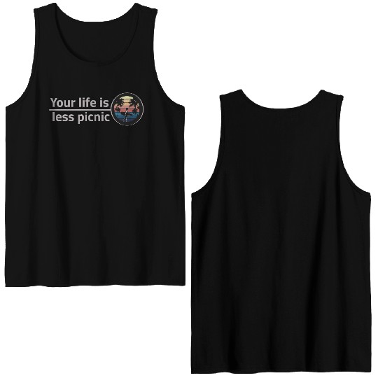 Sunset Surfing and holidays Double Sided Tank Tops