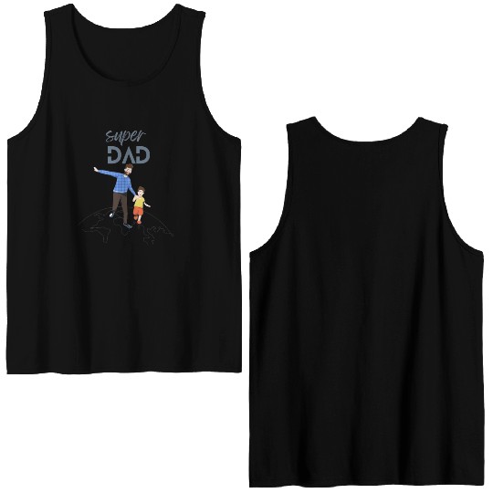 Super Dad Double Sided Tank Tops