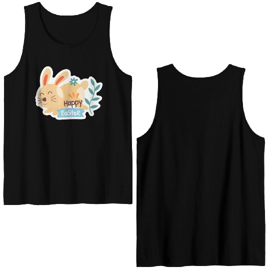 happy easter day | easter Monday | easter Sunday Double Sided Tank Tops