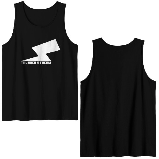 THUNDER STREAM "WHITE" Double Sided Tank Tops