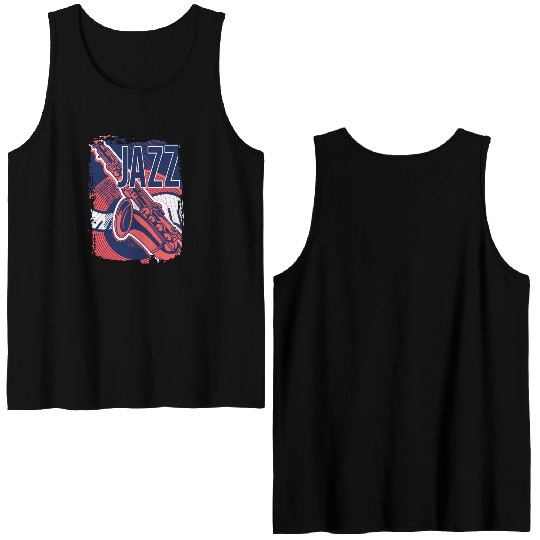 Jazz music improvisation festival Double Sided Tank Tops
