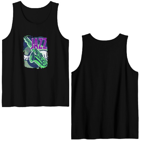Jazz music improvisation festival Double Sided Tank Tops